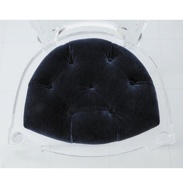 Global Views Marilyn Acrylic Arm Chair black