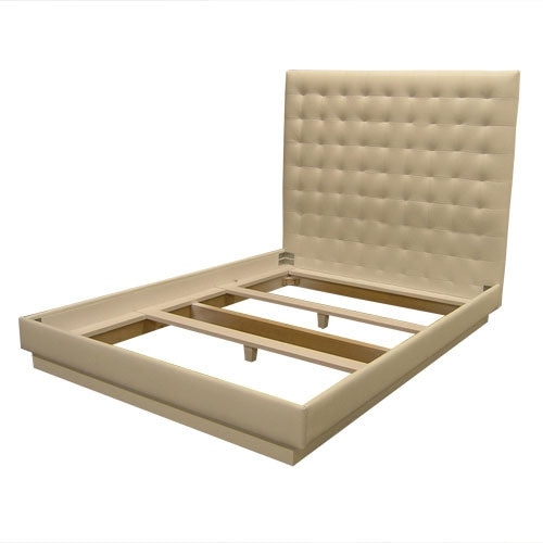 Square Tufted Bed - King - Choice of Fabric
