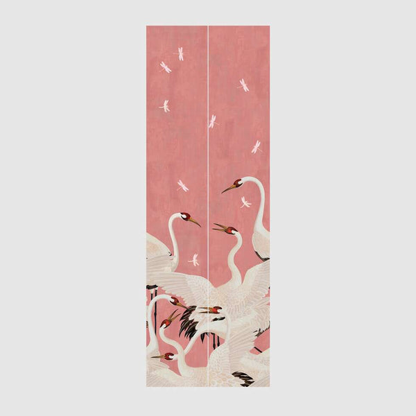 GUCCI Heron Print Wallpaper pink