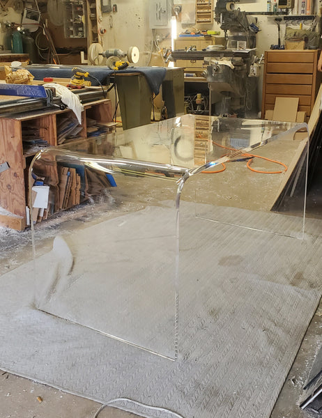 Waterfall Lucite Desk - 60"