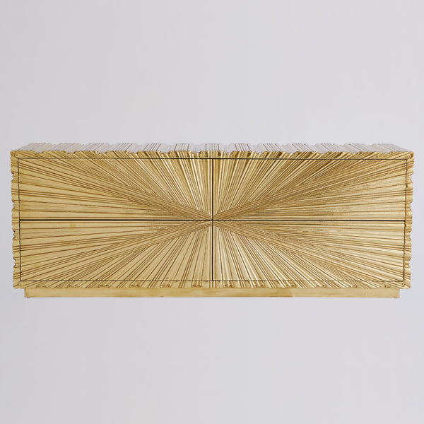 Linen Fold Cabinet - Gold