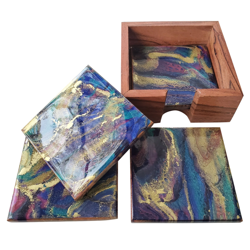 Hand Painted Resin Coasters