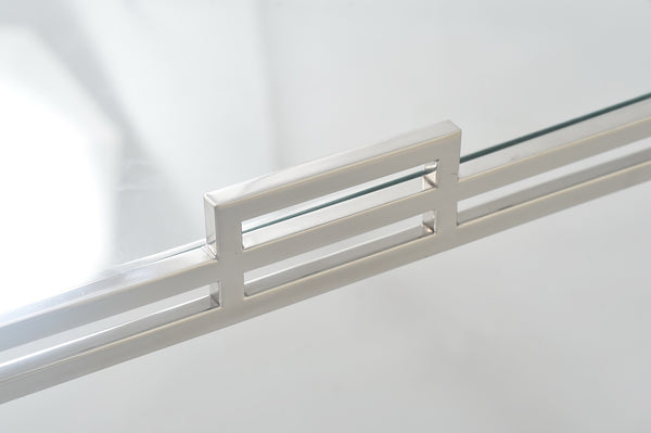 Spencer Cocktail Table - Stainless Steel