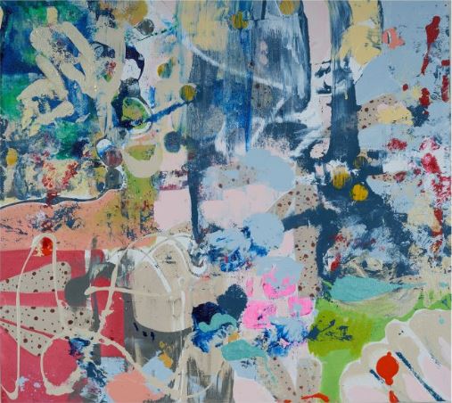 a modern bright abstract original painting 