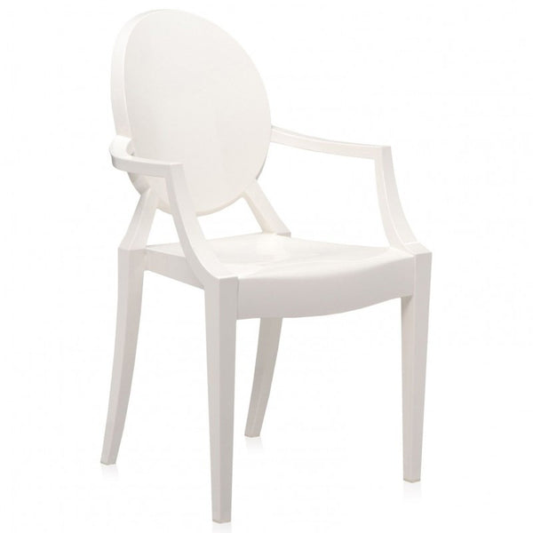 white acrylic chair