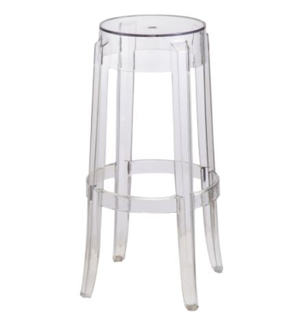 Backless Ghost Bar Stool