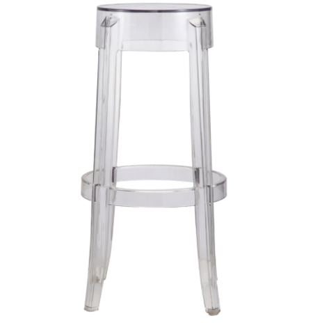 Backless Ghost Bar Stool