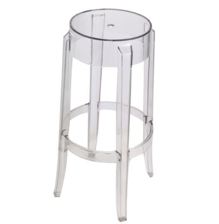 Backless Ghost Bar Stool