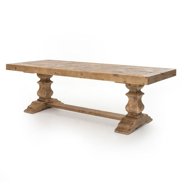 Castle Trustle Dining Table - Bleached Pine