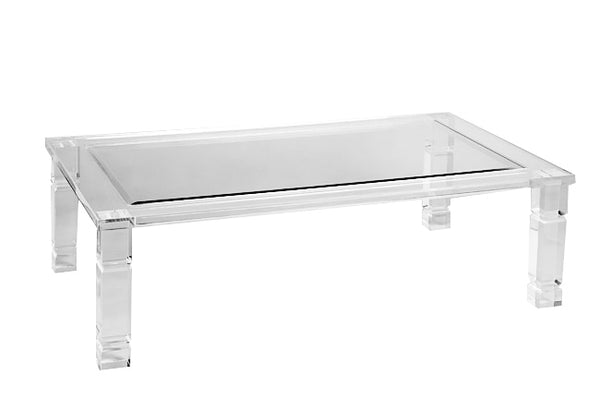 60" Classic Lucite Cocktail Table