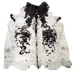 Designer Hide Rug - Black and White Speckled