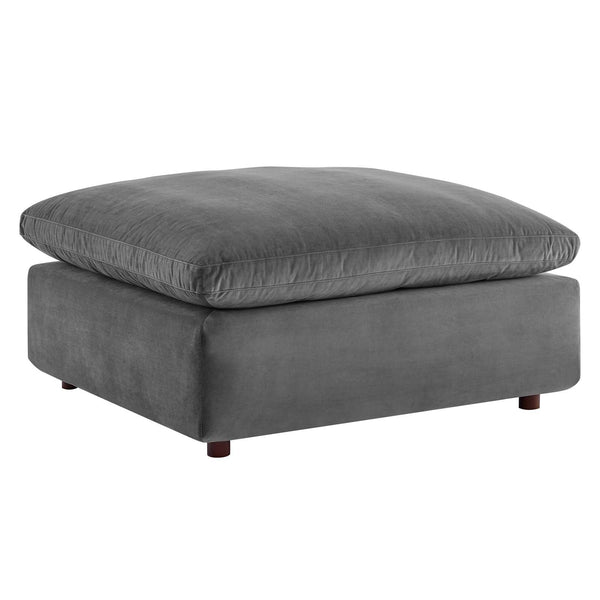On a cloud sectional sofa dark gray velvet