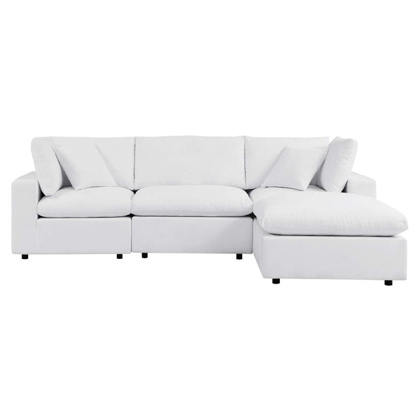  Sectional Sofa in Sunbrella White fabric