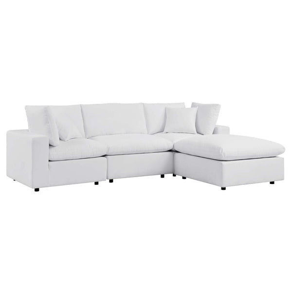  Sectional Sofa in Sunbrella White fabric