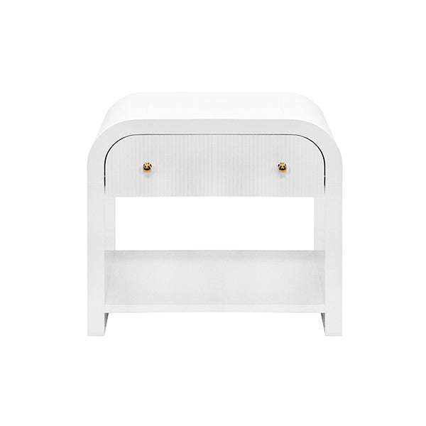 Worlds away esther side table white