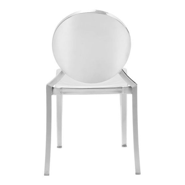Glam Dining Chair - Silver - Set of 2