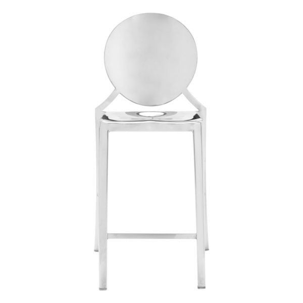 Glam Counter Stool - Silver - Set of 2