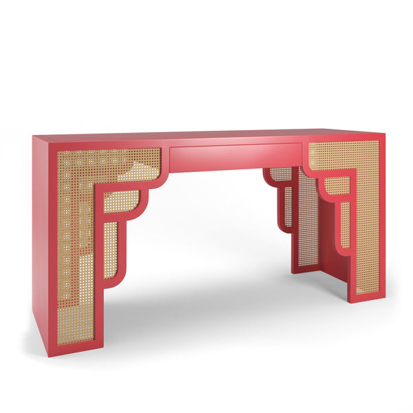 Maggie Cruz Home Habanera Bench Bulls Eye Red
