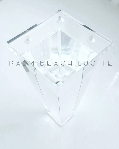 American Made Lucite Acrylic Furniture Legs - Choice of Size