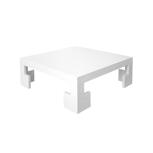 Worlds Away Kaplan greek key coffee table