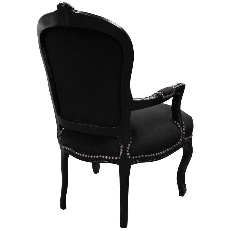 Velvet chair black outlet
