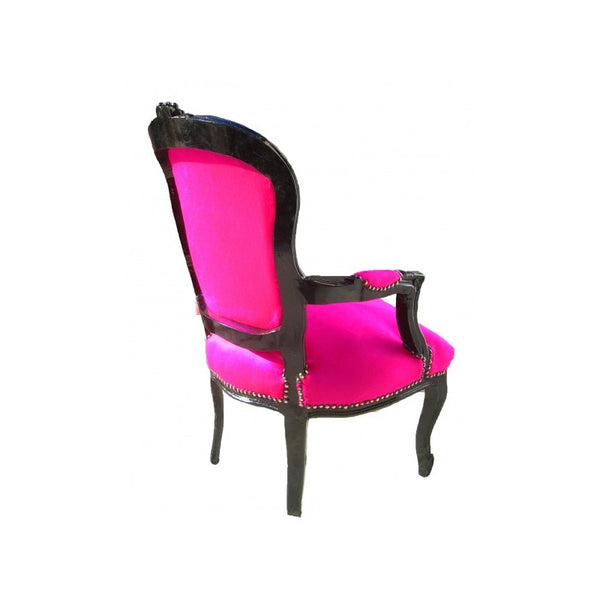 pink and black chair