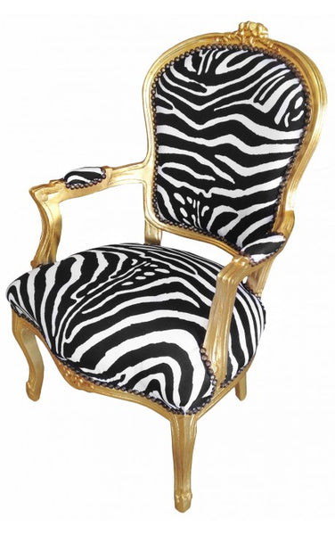 zebra print chair