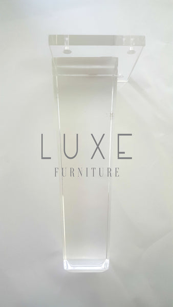 American Made Lucite Acrylic Furniture Legs - Choice of Size