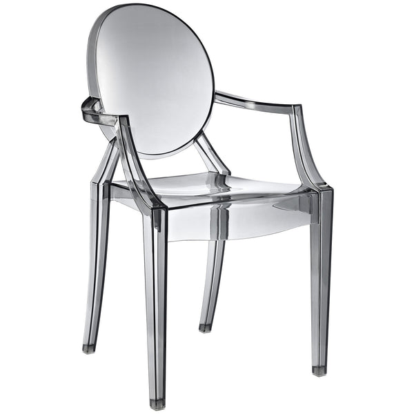 smoke acrylic chair