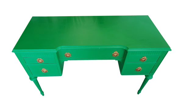 Antique french desk green