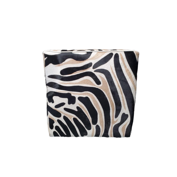 Zebra Ottoman - Cube - Choice of Size
