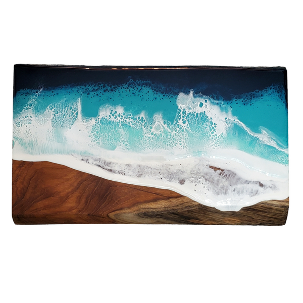 Ocean charcuterie board by Artist Leslie Wiles