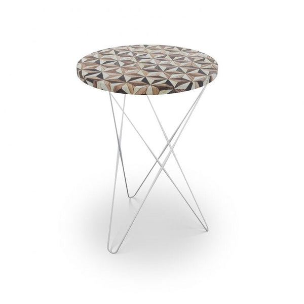 Troy Table - Choice of Base - Brass or Nickel