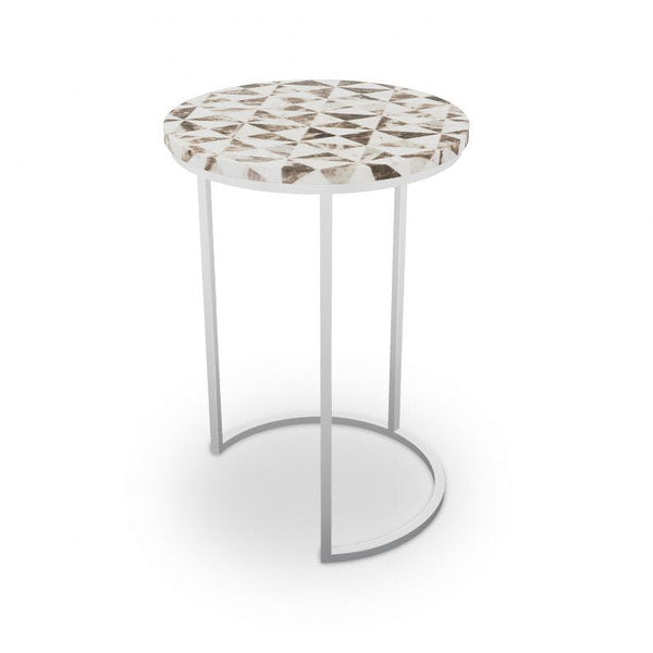 Pavonia Table - Choice of Base - Brass or Nickel