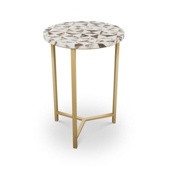 Pavonia Table - Choice of Base - Brass or Nickel