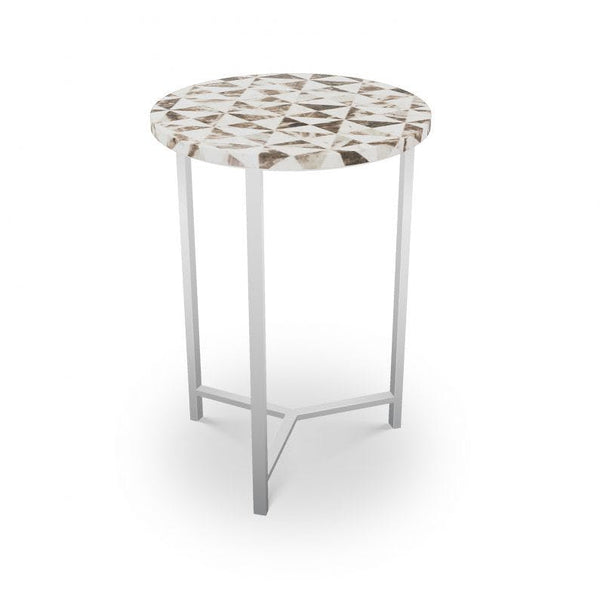 Pavonia Table - Choice of Base - Brass or Nickel