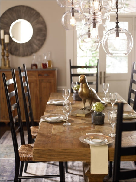 Castle Trustle Dining Table - Bleached Pine