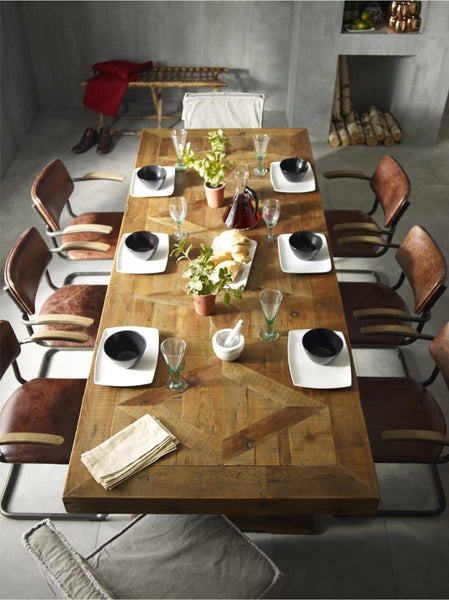 Castle Trustle Dining Table - Bleached Pine
