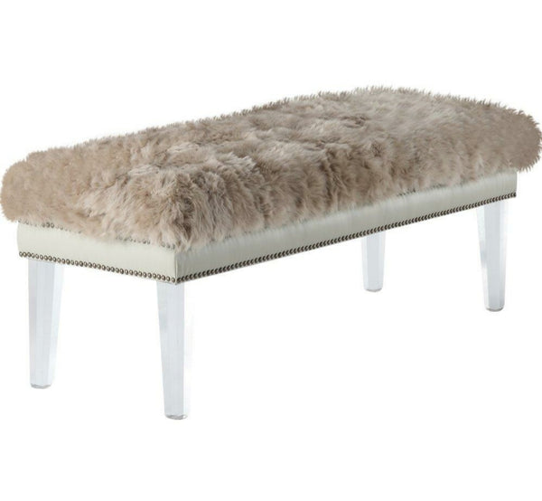 Sheepskin Bench - 60" - Choice of Color