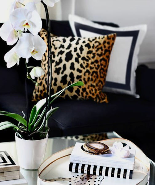 Animal print throw pillow at luxefurniture.net