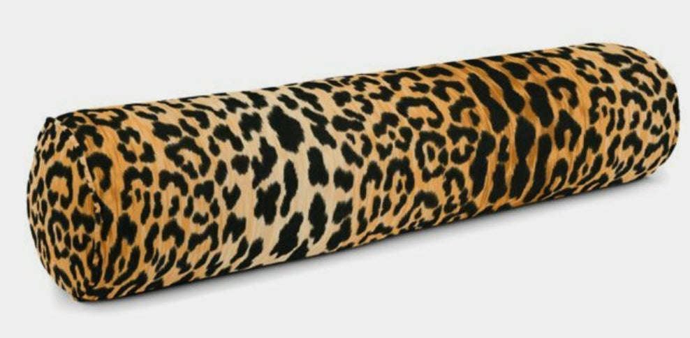 Jaguar Pillow - Gold & Black Animal Print Designer Velvet Throw Pillow - Knife Edge