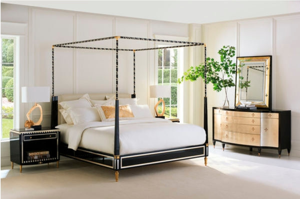 The Couturier Canopy Bed french style by Luxe Furniture