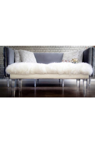 Sheepskin Bench - 48" - Choice of Color