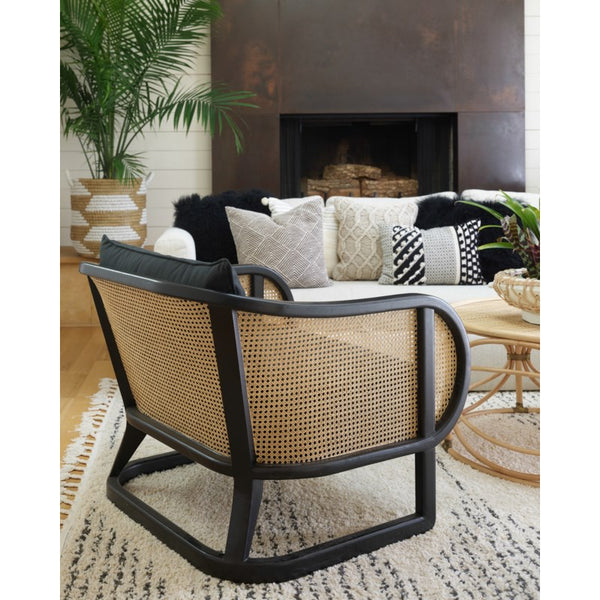 Stockholm Lounge Chair in Black