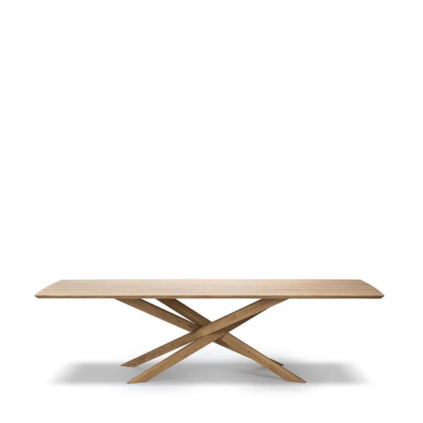 Modern Rectangular Oak Mikado Dining Table 