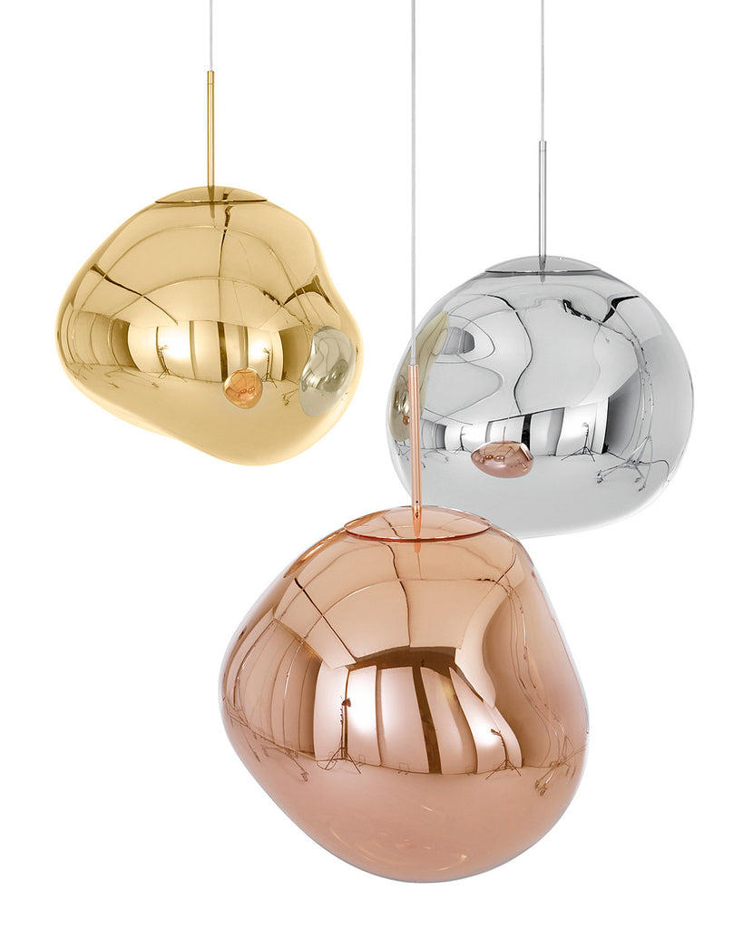 newness ensom Arbejdskraft Tom Dixon Style Melt Pendant - Silver/Gold/Copper - 12" or 16" – Luxe  Furniture Inc
