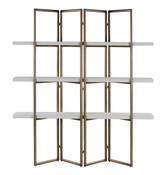 Kupa Bookcase - Marble and Brass Bookshelf