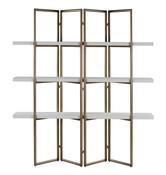 Kupa Bookcase - Marble and Brass Bookshelf