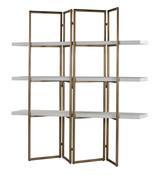 Kupa Bookcase - Marble and Brass Bookshelf