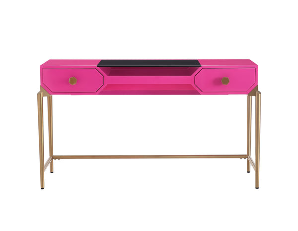 Bajo Desk - Pink Lacquer